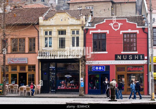 Restored Old Houses In The Center Of Prizren, Kosovo. Prizren Is Stock ...